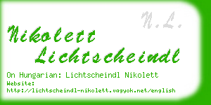 nikolett lichtscheindl business card